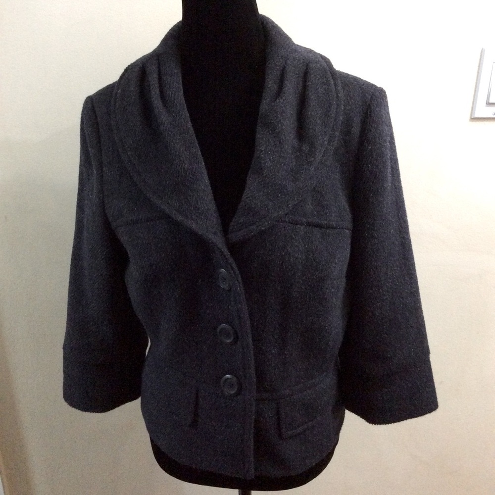 Mario Serrani Italy 🇮🇹 wool blend cropped blazer